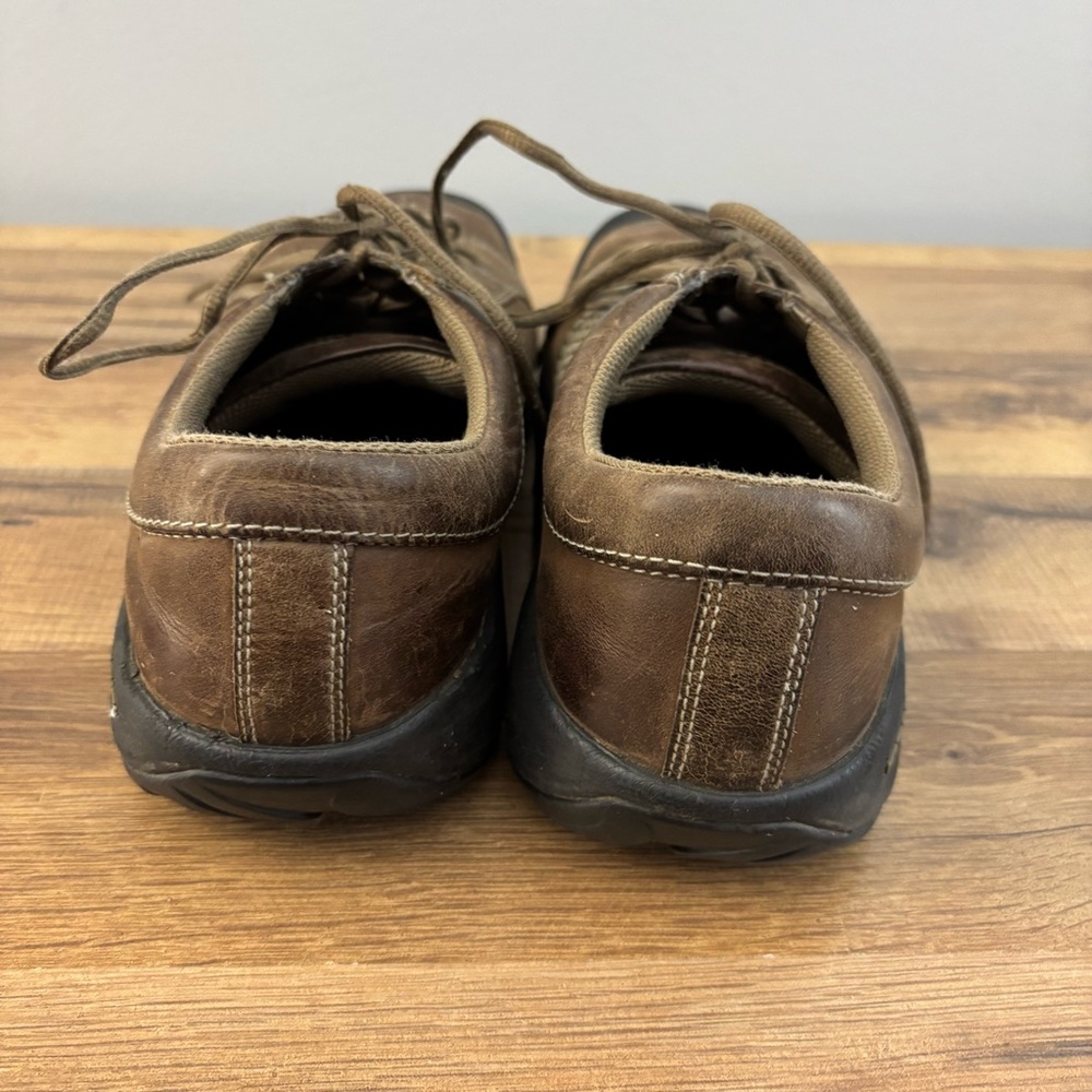 Keen Austin Leather Oxford Casual Shoes Brown Lace Up Comfort Men’s - Picture 8 of 11